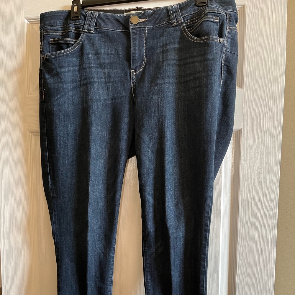 Women’s Plus Democracy Ab Technology straight leg jeans sz 20W